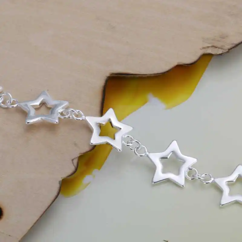 KITEAL Мода Дизайн Подвески серебряного цвета браслет для женщин и мужчин десять