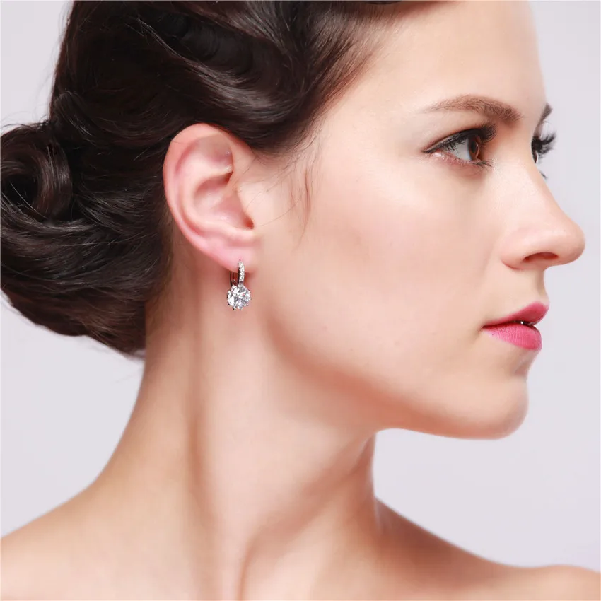 Женские серьги-гвоздики с кристаллами 8 цветов | Украшения и аксессуары