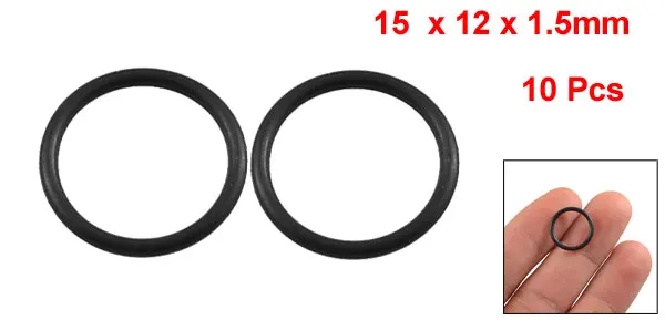 Uxcell 10 шт. 1 5 мм черное резиновое уплотнение масляного фильтра O Ring идентификатор