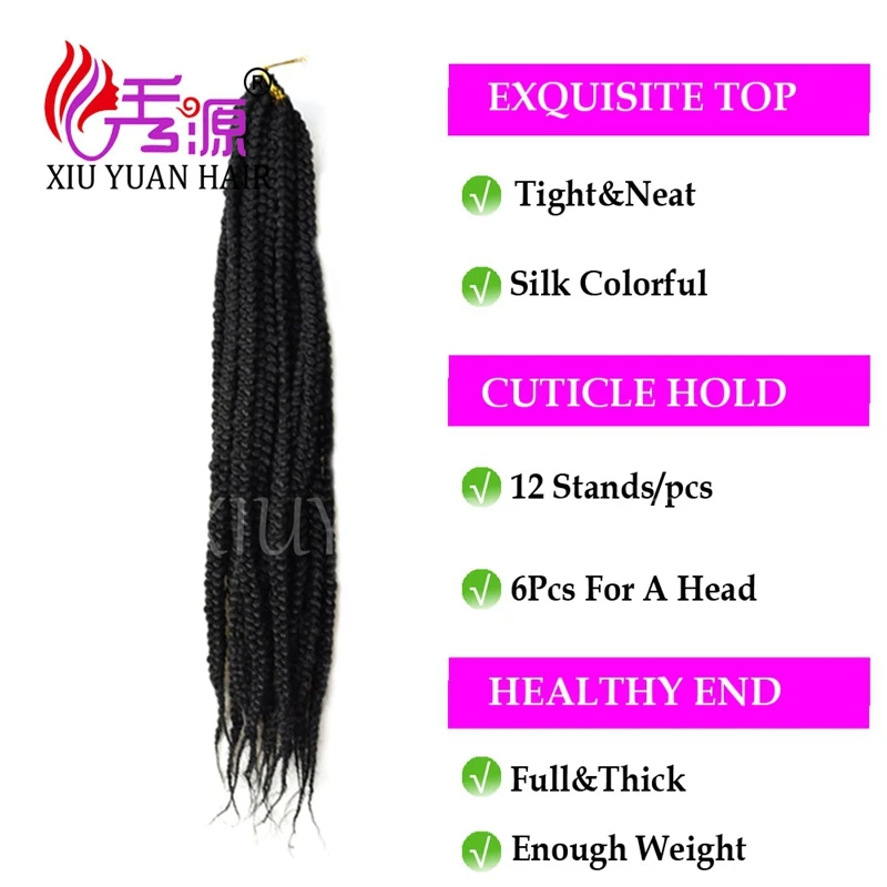 Hot Sell Havana Mambo Twist Crochet Braids Hair 12''/24'' Synthetic Wig Senegalese Twists Braiding Extension |