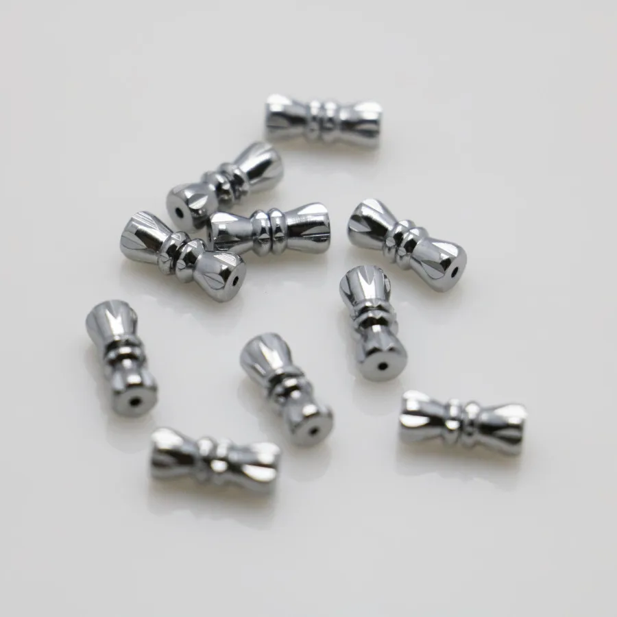 10 шт. пресс для аксессуаров металл серебристо плиты поворот бисер 11*4 мм обработки