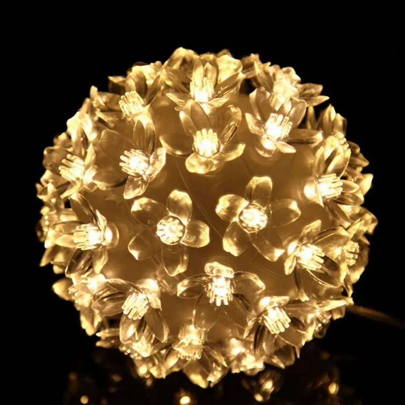 Светодиодный шар с цветком, светодиодный гирлянда для свадьбы, дома, вечерние, сада, 12 см от AliExpress WW