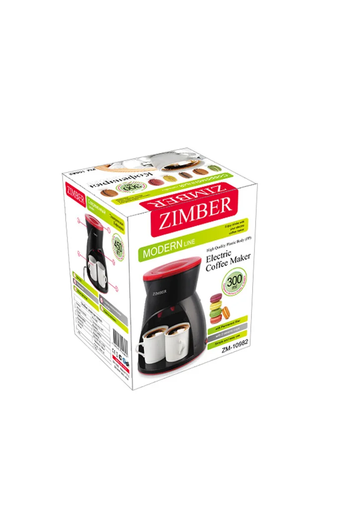 Кофеварка Zimber 10982 300 мл 450 Вт | Бытовая техника