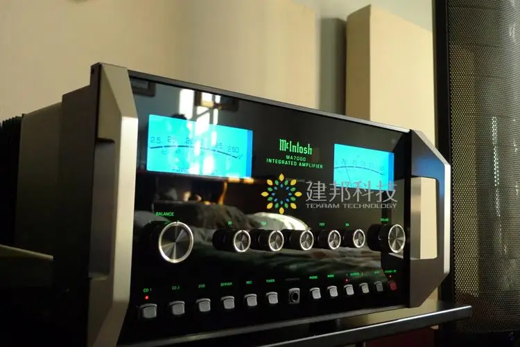 Классический McIntosh рисунок Голубое озеро аудио усилитель мощности VU метр дБ заголовок уровня