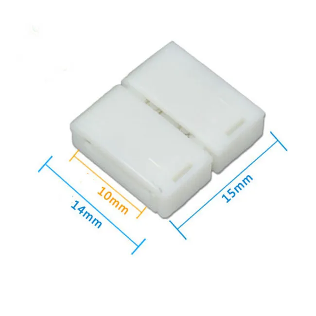 20 шт 8 мм 10 мм 2pin одноцветная Светодиодная доска PCB разъем для 3528 2835 5050 5630 не водонепроницаемая лента