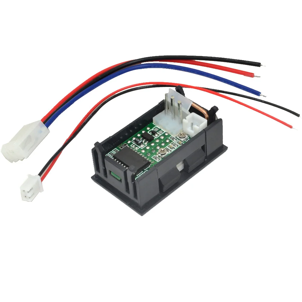 Светодиодный Измеритель постоянного тока 0-100 в 10 А с двойным дисплеем цифровая