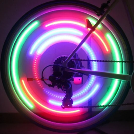 color Светодиодный фонарь LEADBIKE, велосипедный светильник, Аксессуары для велосипеда, велосипедное колесо, спицы, цвет Eclairage Velo Luz De Bicicleta Bisiklet Aksesuar - Цвет: color