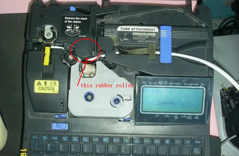 Резиновый валик для кабельного принтера M-1 Pro, M-1 Std, M-1 ProII, Mk1000, Mk2000, Mk1100, Mk2100, MK1500/MK2500