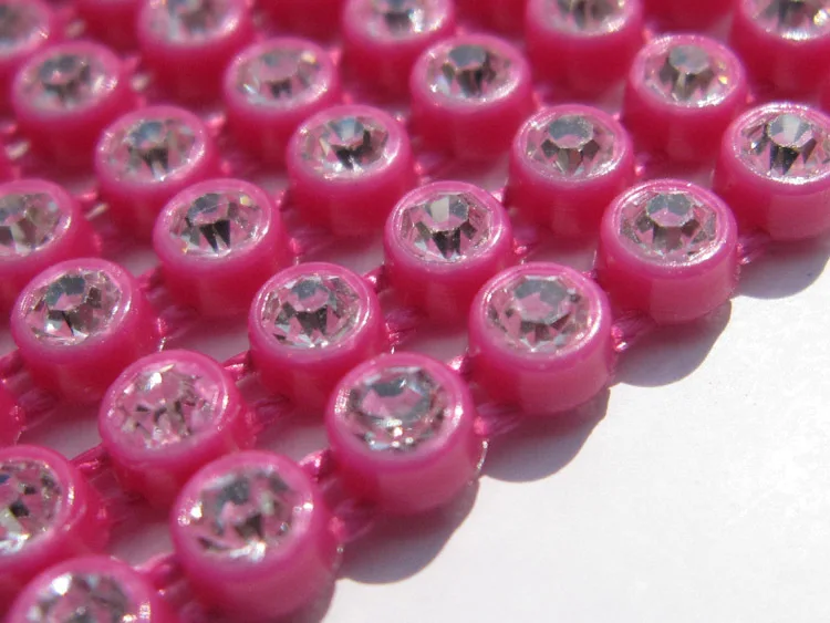 SS8 Plastic Crystal Rhinestone Banding Jewellery Making Accessories 10Yards/lot Crystal Rhinestone Banding Trim AM TAIDIAN