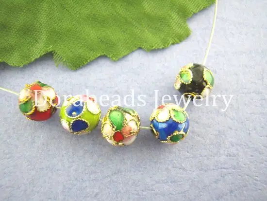 DoreenBeads 50 шт. перегородчатая шариковая прокладка бусины в разных цветах 8 мм диаметр.(B00753), yiwu