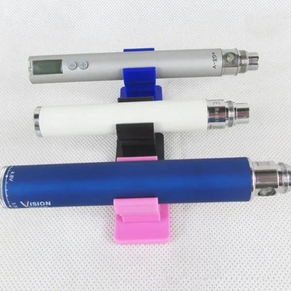 

5 PCS Car holder eClip clame stander with sticky bottom for ego fast shipping e cigarette