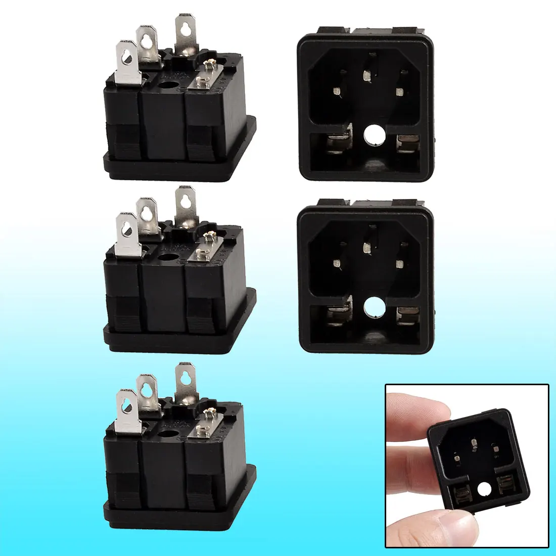 UXCELL 5 Шт. Держатель Предохранителя Iec 320 C14 входной Входа Питания Переменного Тока