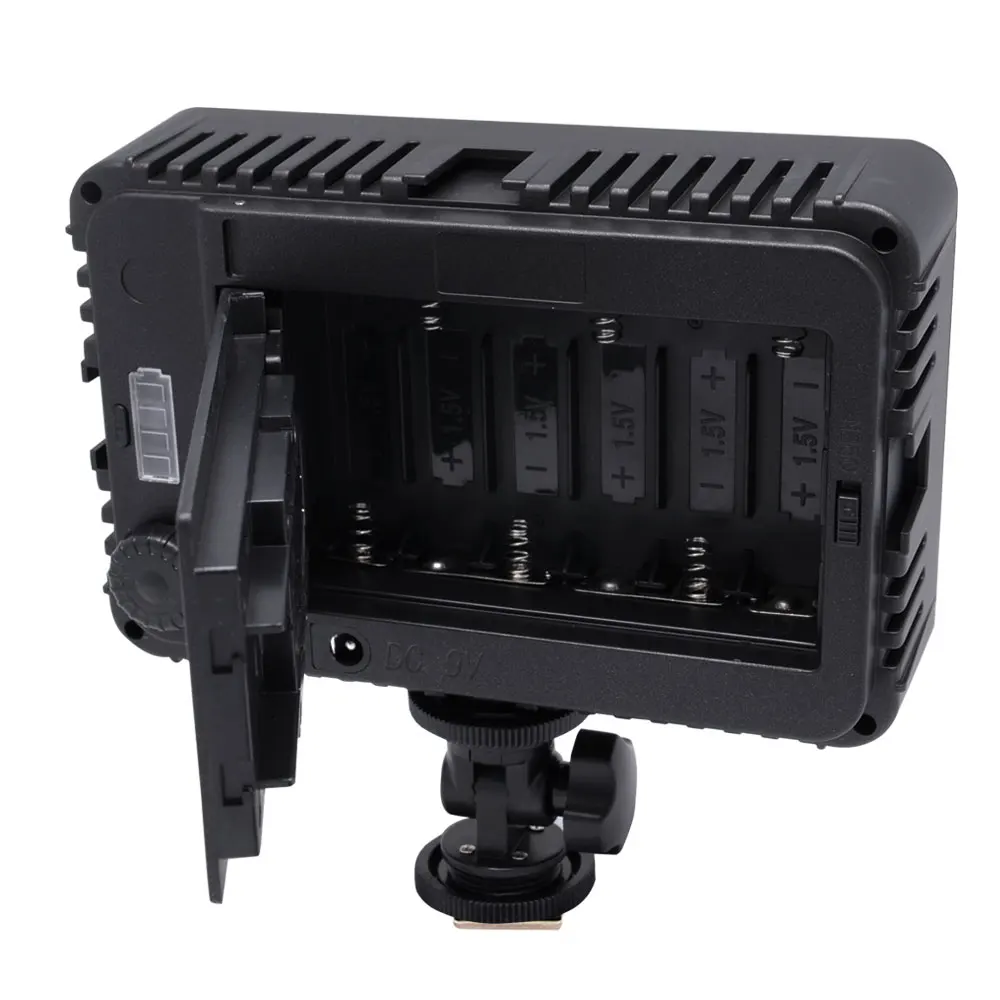 Mcoplus 130 LED Video Light with 1pcs LP-E6 Battery for Canon Nikon Sony Pentax Panasonic Samsung Olympus &amp DV Camera Camcorder |