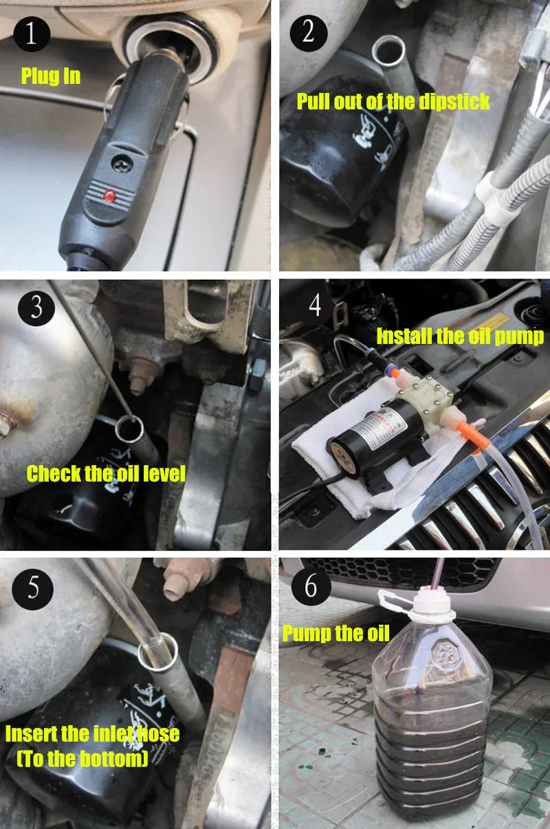 12V автомобильный двигатель самовсасывающий Электрический масляный насос высокого Давление насос для дизель жидкости Extractor Электрический моторное масло двигателя