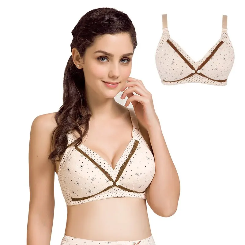 Хлопковый бюстгальтер для кормления беременных женщин сна грудью топы легко