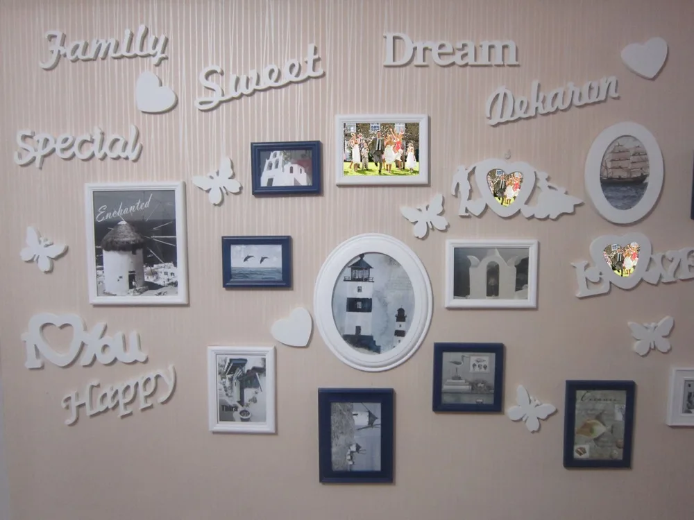 Домашний декор 3D Наклейка на стену 10 см искусственные деревянные изделия белая