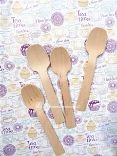 cute spoons 2 20 шт 10 см маленькие одноразовые деревянные ложки, деревянные столовые приборы, ложки для торта, ложки для мороженого, натуральные вечерние ложечки для десерта, небольшие ложечки из дерева - Цвет: cute spoons 2
