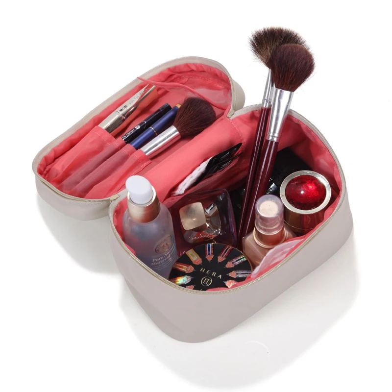 Кожа PU Make up Box Организатор Сумка Женщины Путешествия Многофункциональный