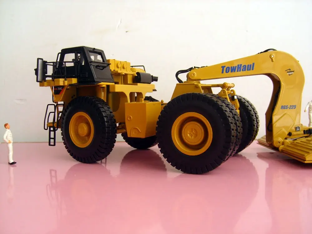 NORSCOT-55220 1:50 CAT 784C трактор с буксировщиком Trailertoy