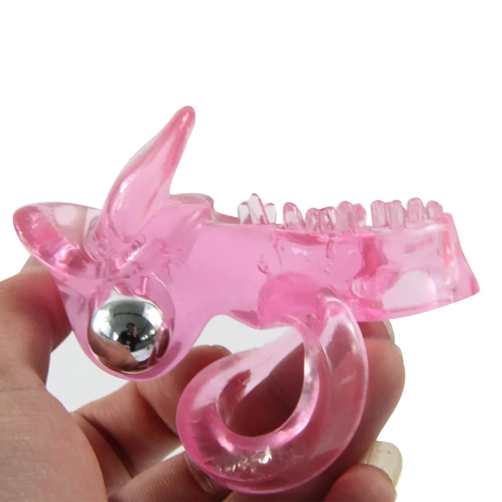 Dingye 2016 Силиконовое кольцо с двойным кольцом вибрирующее для члена секс игрушки