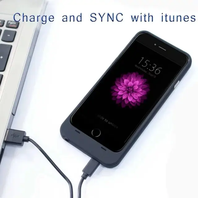 Тонкий задней клип 3200 мАч ааа назад аккумулятор чехол зарядное устройство для