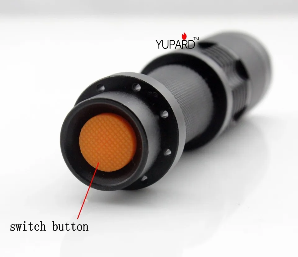 YUPARD мини 12 Вт XML XM-L2 светодиодный Регулируемый Масштабируемые Светильник светильник фонарь черный T6 светодиодный 1x18650 аккумуляторная батарея