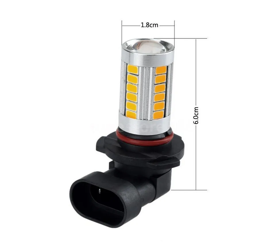 DC12V 9005 5630 33SMD светодиодный белый светильник для мотоцикла Дневной вождения