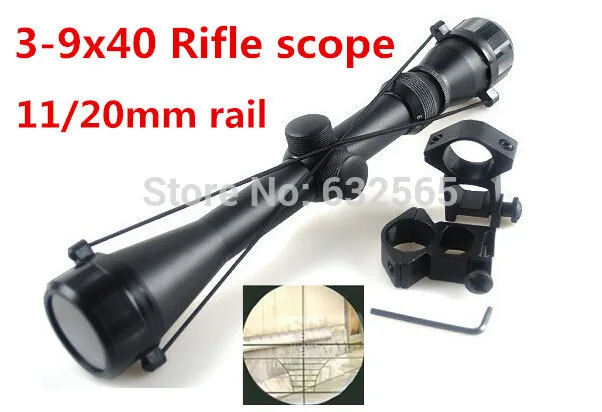 Pro 3-9x40 охотничья стрелковая телескопическая Область Оптический оптические прицелы для съемки пневматическая пушка оптика воздуха ружейный оптический прицел для винтовки
