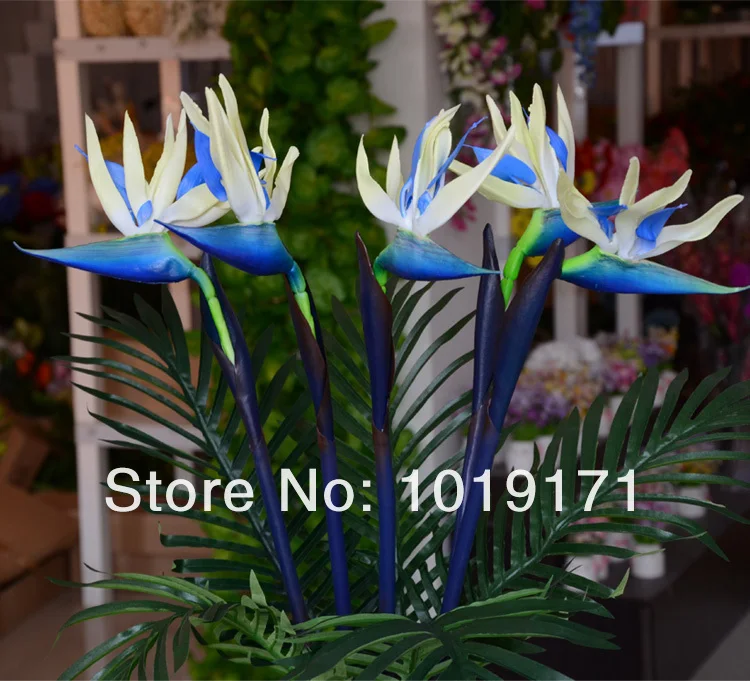 80 см х 3 шт искусственная кожа Strelitzia Reginae paradiis птица цветок Свадебный дом офисная мебель Декор 3 цвета F327