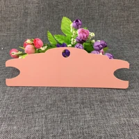 200pcslot 22 77 5 cm pinkwhite cardboard necklace cards big hole hang blank display jewelry cardstock accept custom logo