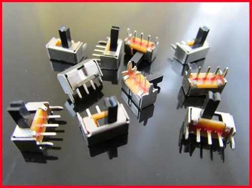 Бесплатная доставка! 100 шт. пять футов переключатель Stubbs SK 12D07 (1P2T) боковой