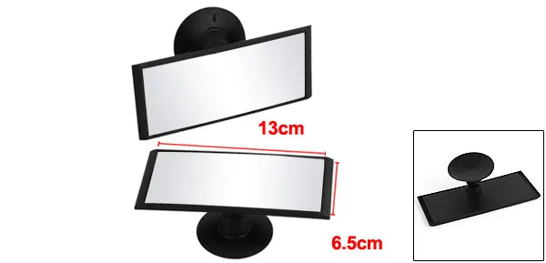 Зеркало заднего вида X Autohaux с присоской для автомобиля длина 13 см черная