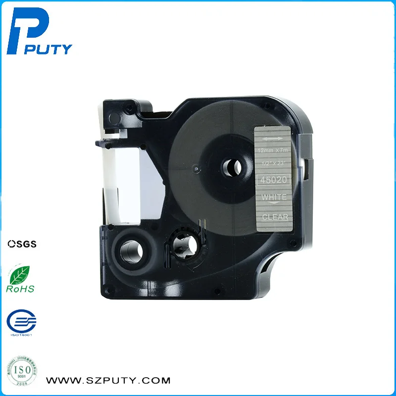 Высокое качество 3 шт./лот совместимая наклейка с DYMO лента D1 этикетка кассета 45020