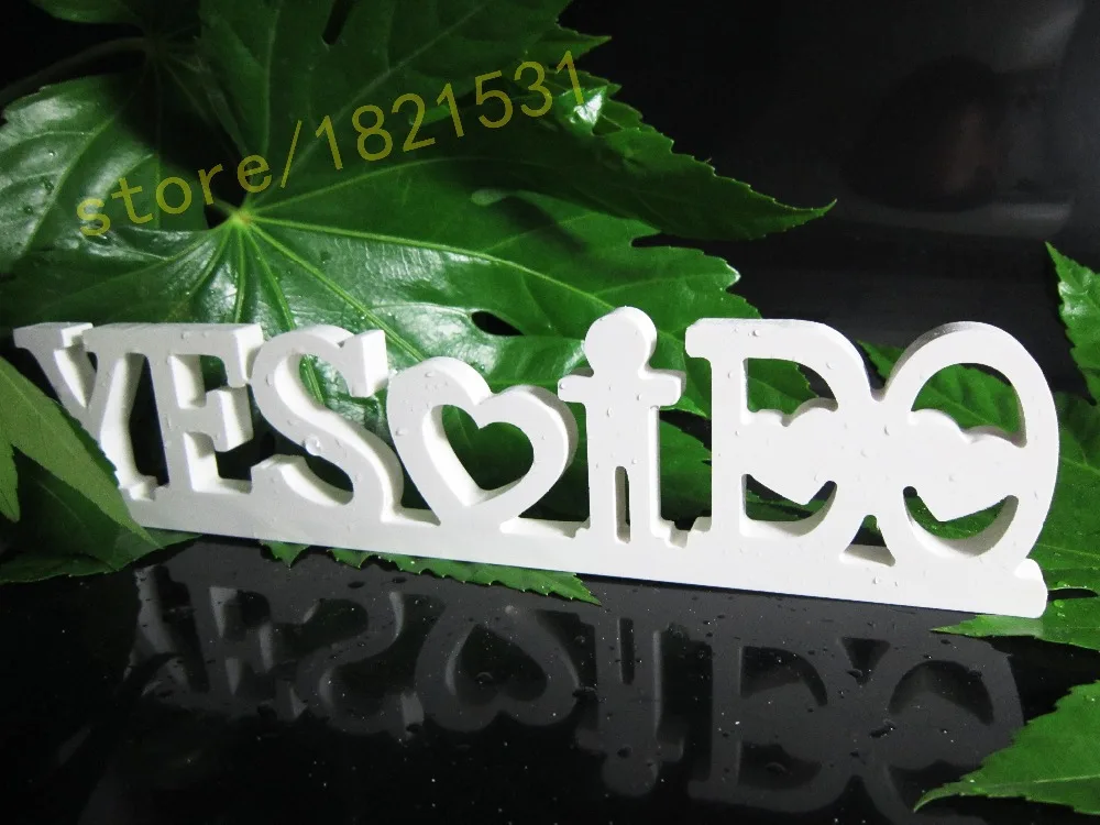 Соединенные буквы высота 7 см X 30 да Идо украшение для дома деревянные белые