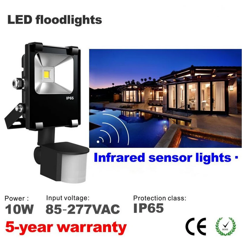 1 шт. IP65 Водонепроницаемый 10 Вт Светодиодный прожектор нарусветильник