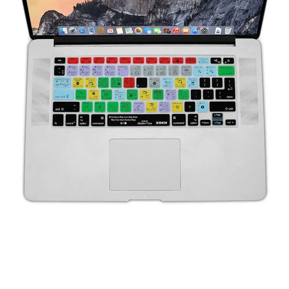 XSKN Ableton Live функциональная силиконовая крышка для клавиатуры Macbook программное