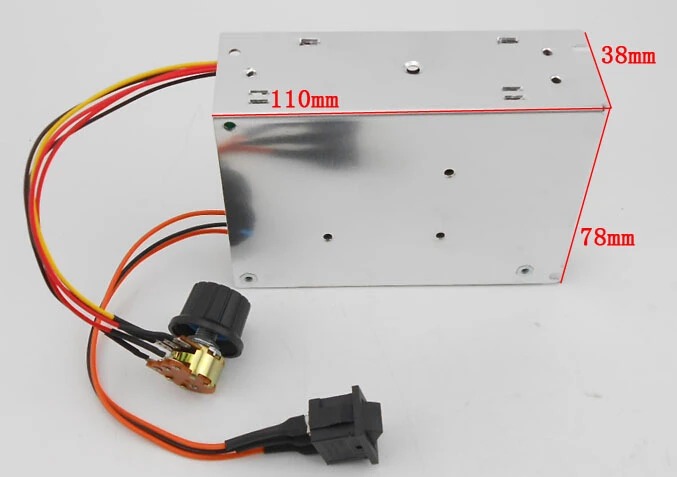 ШИМ контроллер скорости двигателя постоянного тока 12v24v36v48v перевернутый переключатель реверсивный переключатель 40A