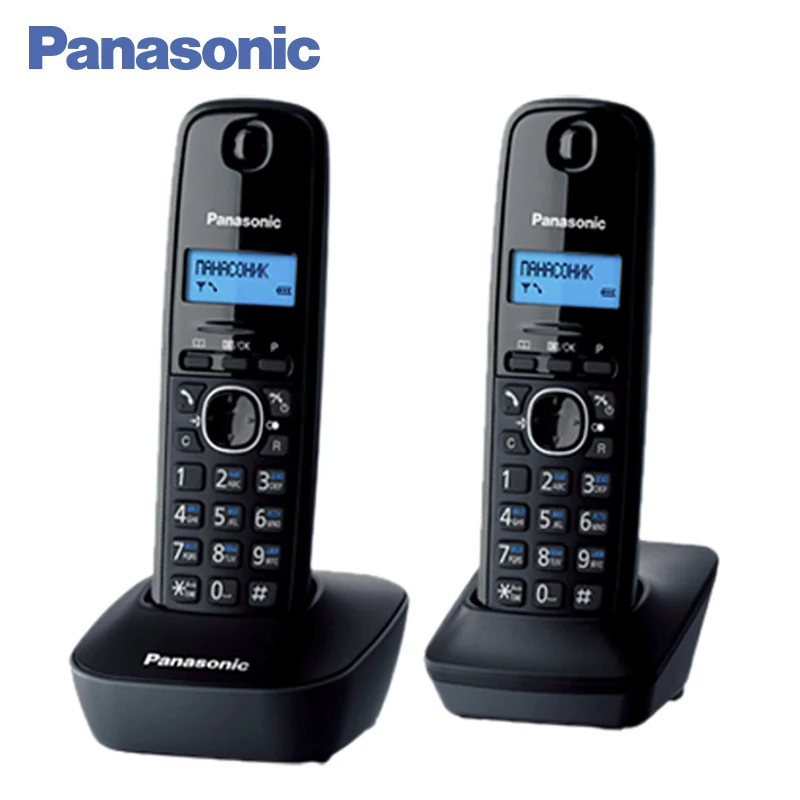 Panasonic KX TG1612RUH DECT телефон 2 трубки меню на русском языке АОН Caller ID (журнал 50 вызовов)