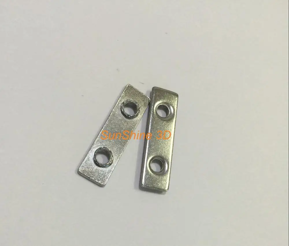 Хромированный double орехи Tee для строительные машины M5 диаметр 20 штук Бесплатная