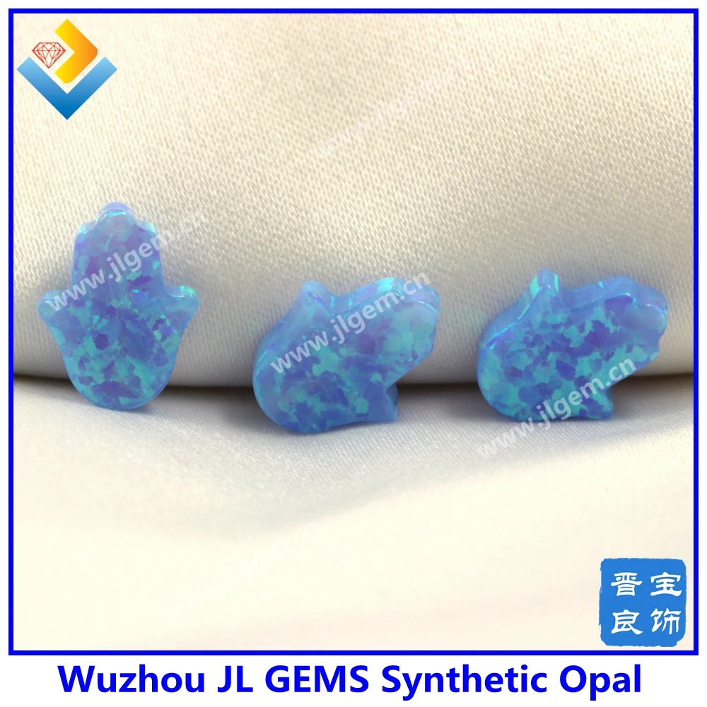 (10 шт./лот) Бесплатная доставка OP06 светильник синий 8*10 мм синтетический опал