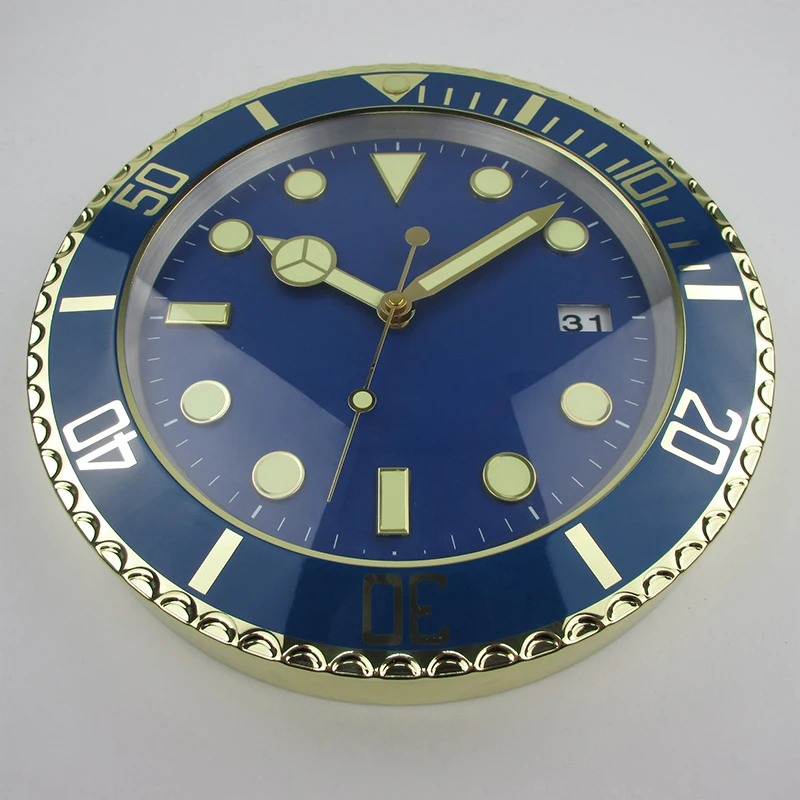 34 см декорация настенные часы с усилителем чипа стекла | Дом и сад