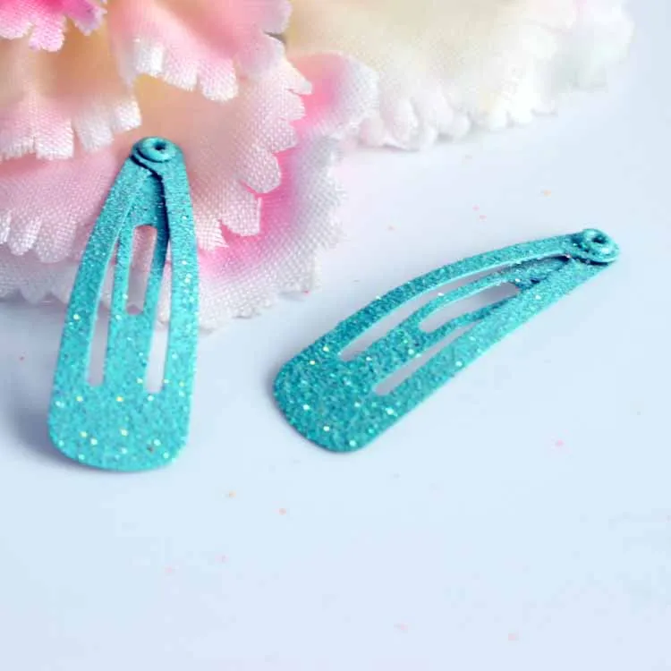 12pcs/lot children glitter hairpins headwear girls small Hair Snap Clip Kids multicolor Shining bobby pin hair Accessories