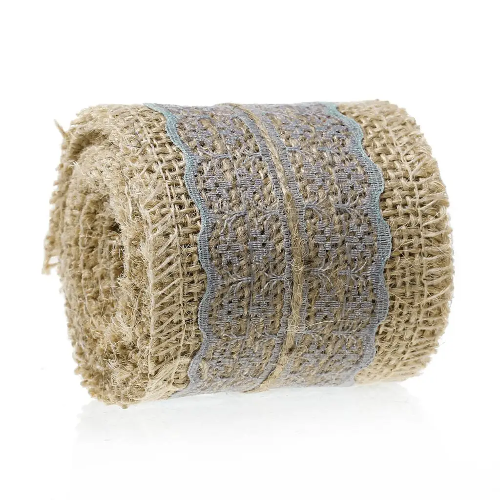 Натуральная джутовая винтажная Мешковина Hessian Ribbon деревенский свадебный пояс на