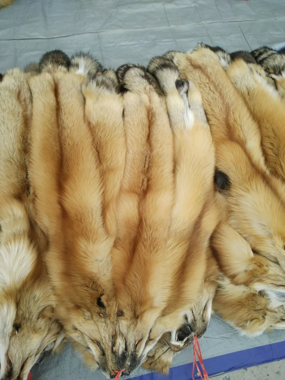 Большой красный лисий мех/ дешевая цена лисий мех/настоящий красный лисий мех