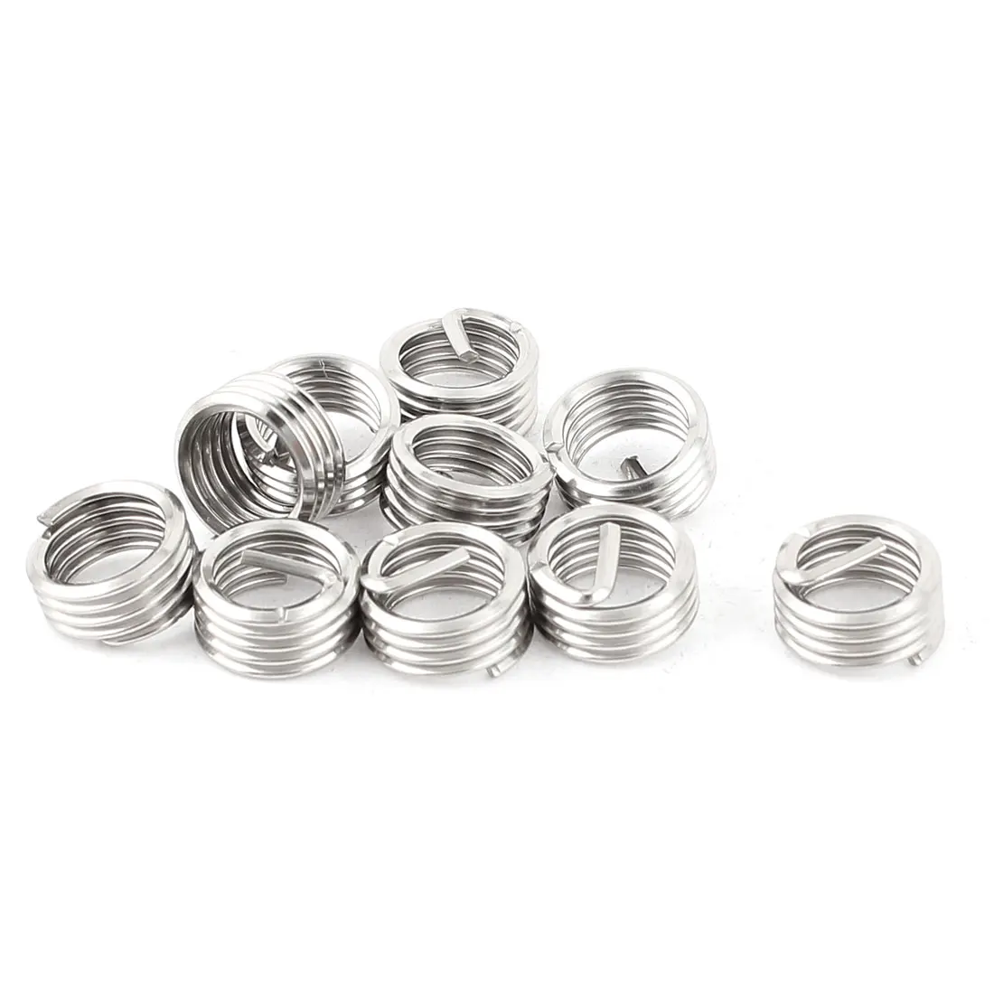 

UXCELL 10Pcs 304 Stainless Steel Wire Thread Repair Inserts M8 X 1.25Mm X 1D