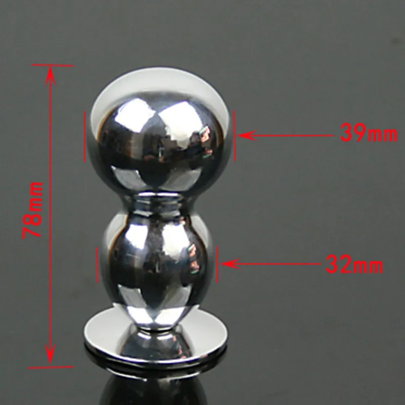 Zerosky мужские и женские металлические большие анальные пробки твердый