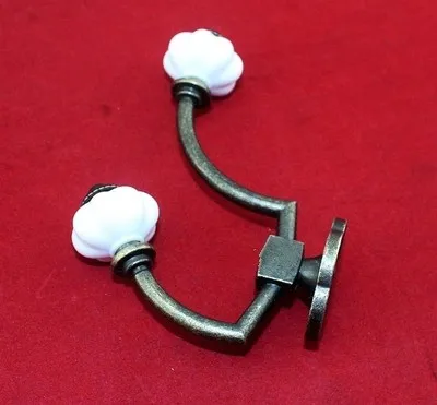 Большой Крючок для одежды из бронзового античного цинкового сплава (Размеры: