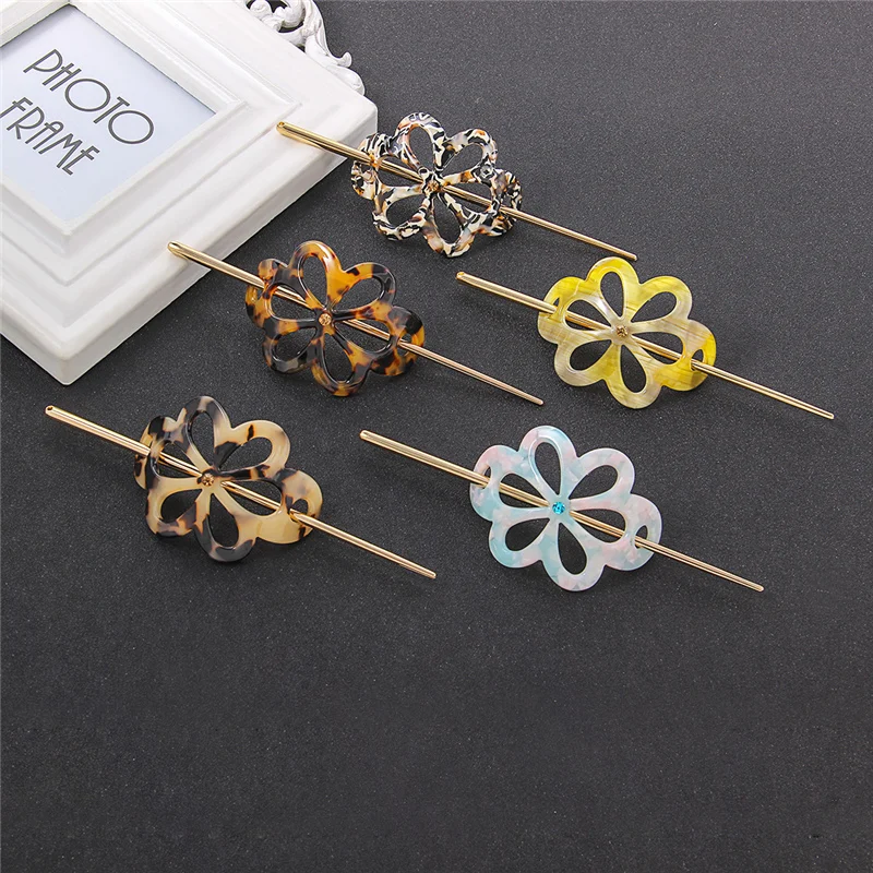 Женская заколка для волос элегантная с ацетатным цветком аксессуар тиара 2020|hair