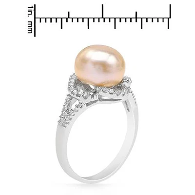 Женское кольцо из серебра 925 пробы с жемчугом 9 10 мм|jewelry rings|jewelry women ringsjewelry for |