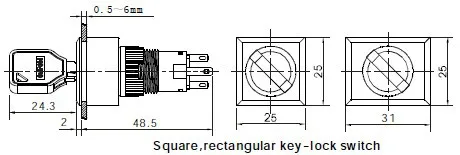 ELEWIND 22 мм круглый с подсветкой переключатель блокировки(PB223PY-11Y/21A/G/12 V